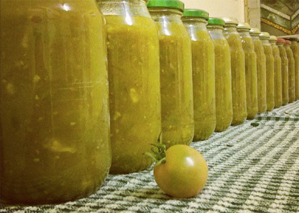 Green Tomato Pickles - Sustainable Recipe - Sustainable North West
